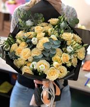 Букет цветов из:  Розы и Лизиантусы #REPLACE_PRED# Гончарово